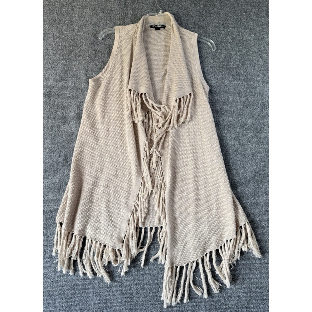 INC International Concepts Beige Sleeveless Sweater. Size Medium cotton/viscose